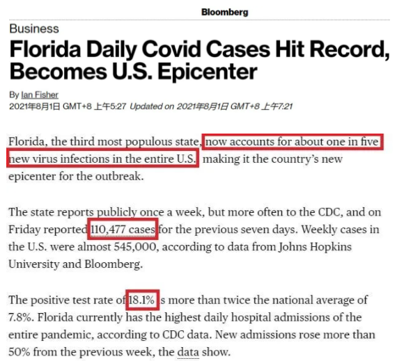 “病毒扩散国”的真面目:佛罗里达州的“删数据”之谜
