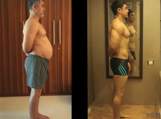 51岁印度男星5个月狂减50斤 秒变“小鲜肉”