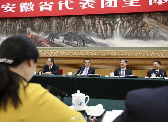 李克强到安徽团:人工智能向总理“报到”