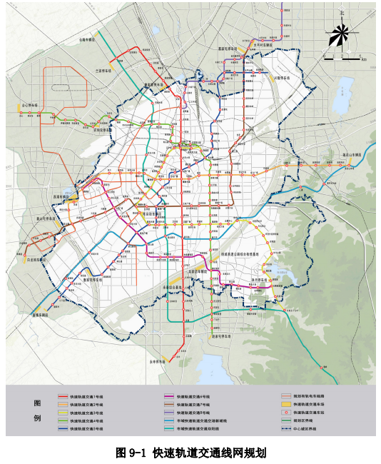 规划10条轨道交通和2条市域快线线路.png