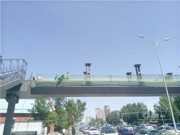 长春吉大东门天桥预计最快6月初投入使用