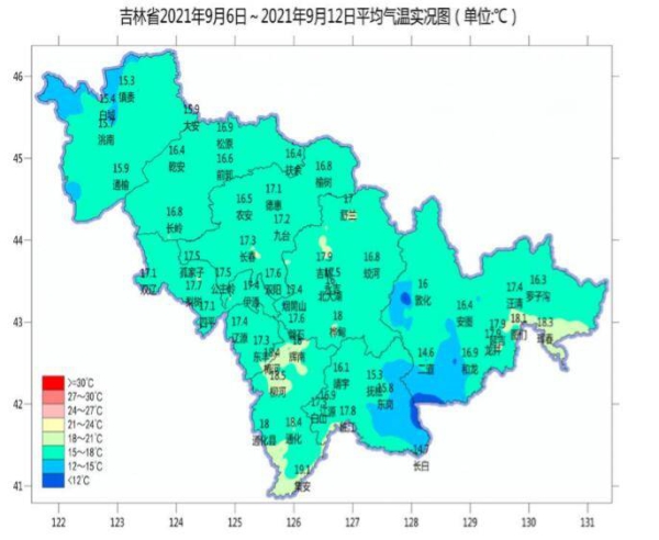 本周吉林省气温与常年相近 降水稍少