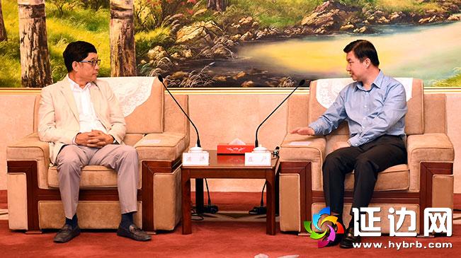 庄严会见凯莱英医药集团董事长洪浩一行 庄严会见凯莱英医药集团董事长洪浩一行