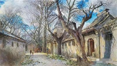 30岁画家上千画作记忆老北京胡同 与拆赛跑