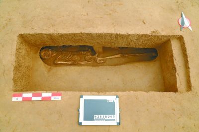 陕西高陵杨官寨遗址偏洞室墓。