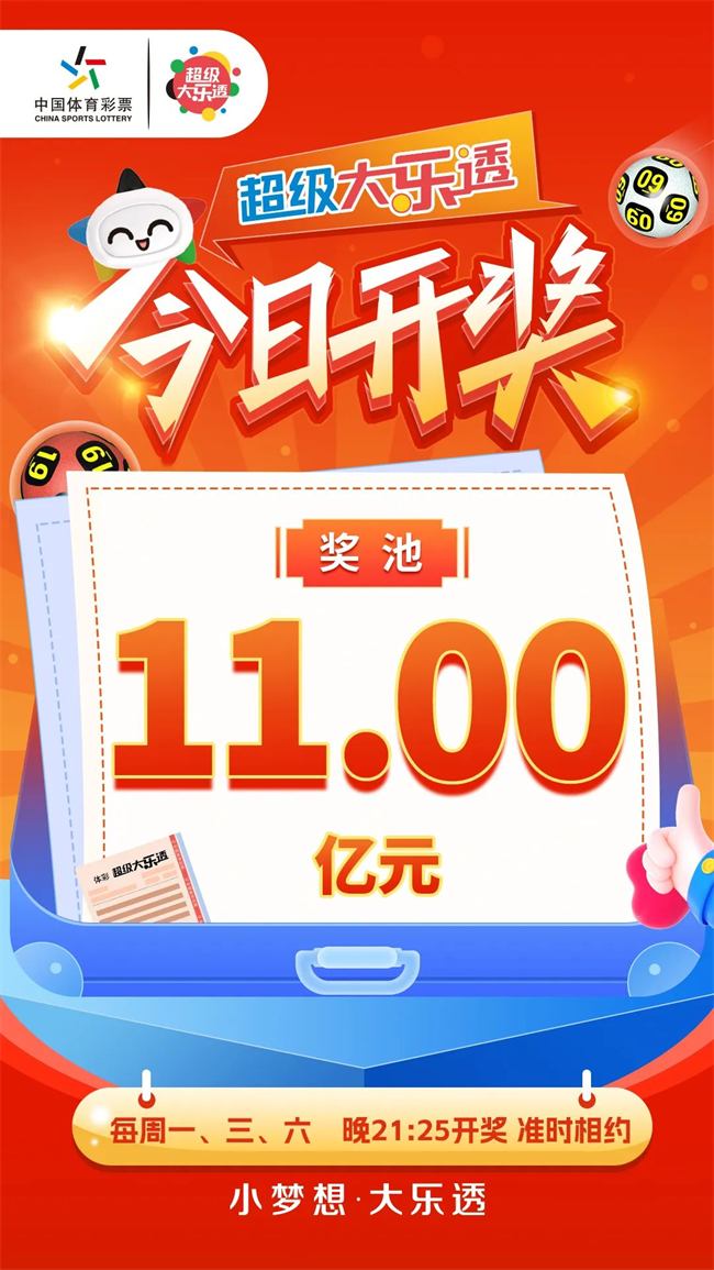 超级大乐透今日开奖 奖池11.00亿元.png