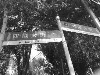 长春市的路牌不是很规范 长春市的路牌不是很规范