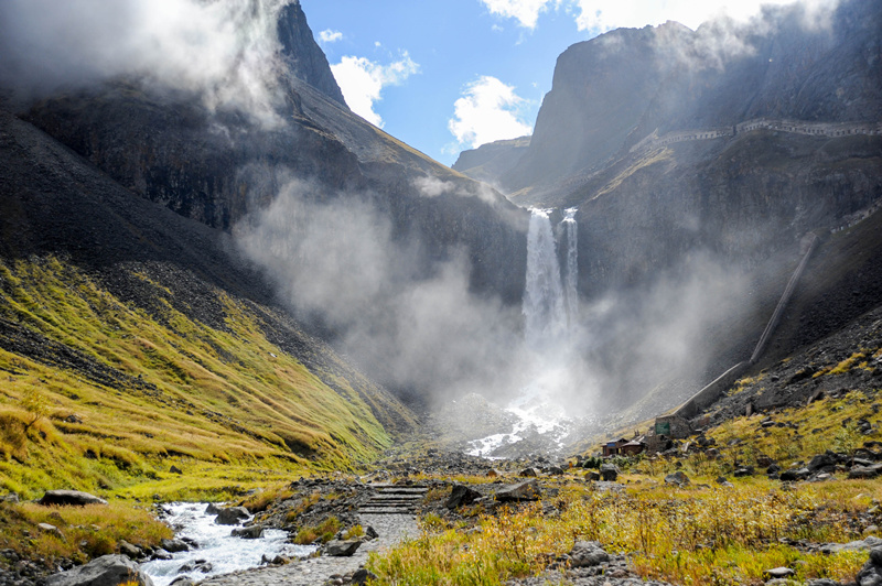 吉林长白山瀑布