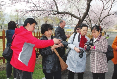 学员在郊外采风