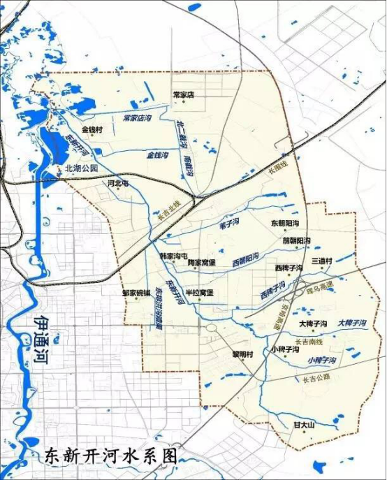 东新开河水系图 东新开河水系图