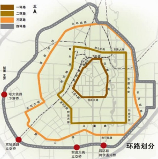 长春环路划分高清图图片