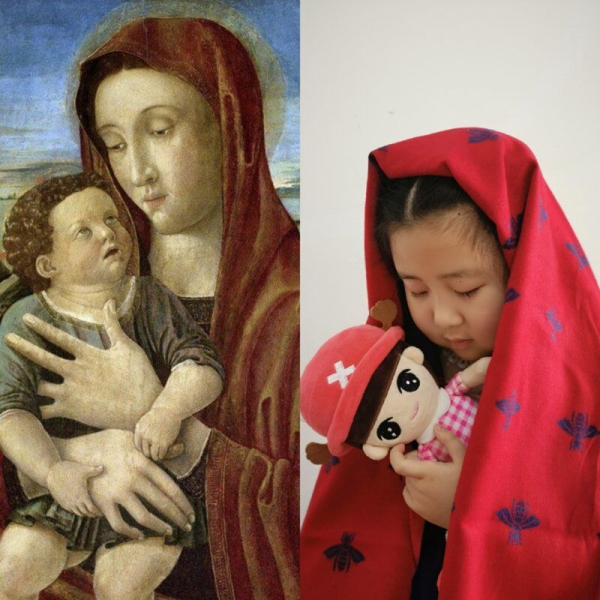 中国名画人物模仿儿童图片