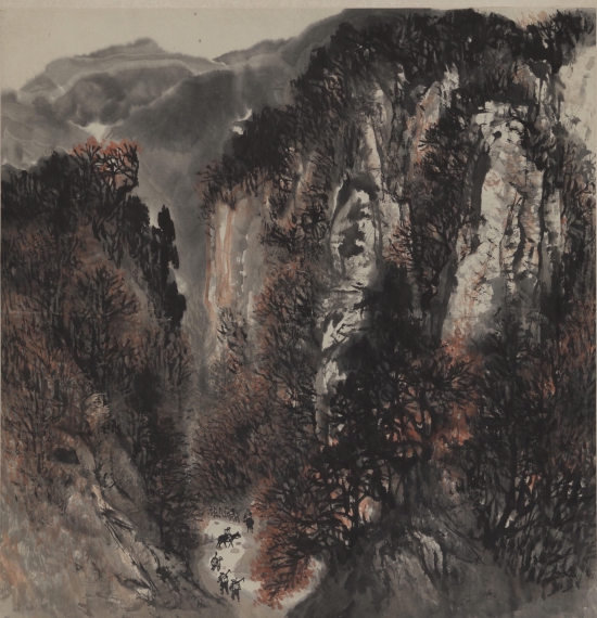 石鲁国画南泥湾途中 1961年 68×67.5cm 中国美术馆藏(1).jpg