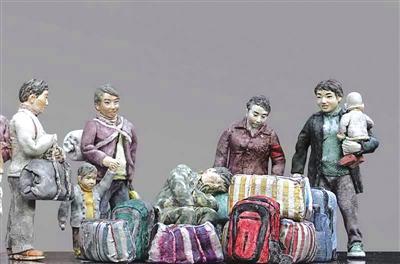 河南双胞胎兄弟用陶做雕塑 惊动雕塑艺坛